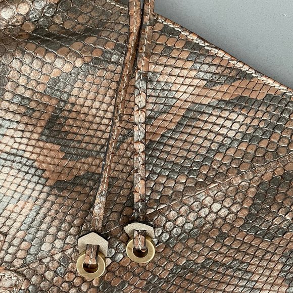 Jimmy Choo python leather handbag. - Picture 3 of 7